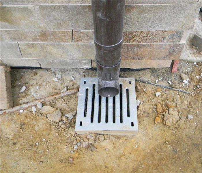 downspout to drainage system